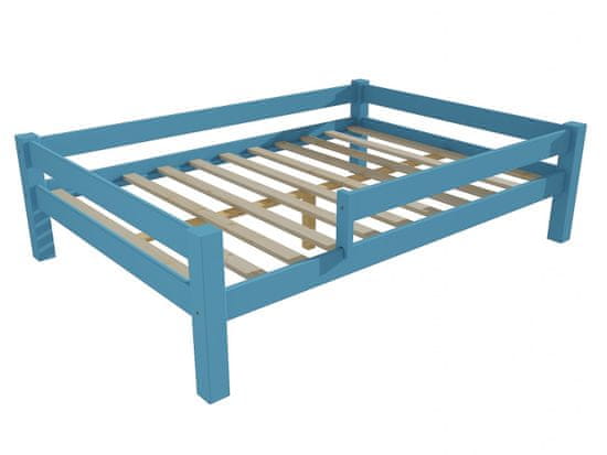 eoshop Dětská postel 8X8 01D se zábranou (Barva dřeva: barva modrá, Rozměr: 160 x 200 cm)