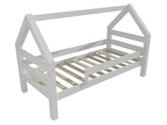 eoshop Dětská postel domeček 8X8 09B (Barva dřeva: barva bílá, Rozměr: 90 x 180 cm)