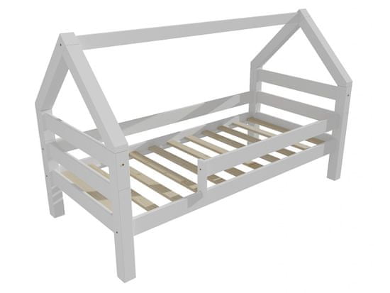eoshop Dětská postel domeček 8X8 09B (Barva dřeva: barva bílá, Rozměr: 90 x 200 cm)