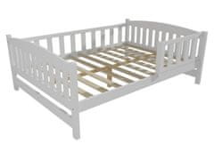 eoshop Dětská postel DP 002 XL se zábranou (Barva dřeva: barva bílá, Rozměr: 160 x 200 cm)