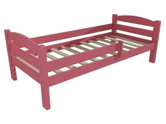 eoshop Dětská postel TEREZA se zábranou "DP 005" (Barva dřeva: barva růžová, Rozměr: 80 x 200 cm)