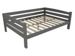 eoshop Dětská postel DP 010 XL (Barva dřeva: barva šedá, Rozměr: 140 x 200 cm)