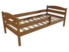 eoshop Dětská postel JAKUB se zábranou "DP 017" (Barva dřeva: moření dub, Rozměr: 90 x 200 cm)