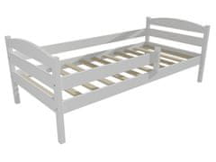 eoshop Dětská postel JAKUB se zábranou "DP 017" (Barva dřeva: barva bílá, Rozměr: 70 x 160 cm)