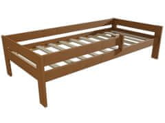 eoshop Dětská postel AMÁLIE se zábranou "DP 018" (Barva dřeva: moření dub, Rozměr: 80 x 200 cm)