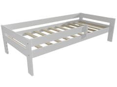 eoshop Dětská postel AMÁLIE se zábranou "DP 018" (Barva dřeva: barva bílá, Rozměr: 80 x 200 cm)