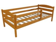 eoshop Dětská postel KAROLÍNA se zábranou "DP 020" (Barva dřeva: moření olše, Rozměr: 80 x 200 cm)