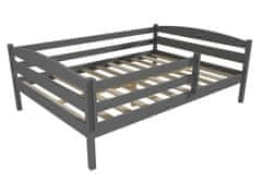 eoshop Dětská postel DP 020 XL se zábranou (Barva dřeva: barva šedá, Rozměr: 160 x 200 cm)