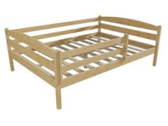 eoshop Dětská postel DP 020 XL se zábranou (Barva dřeva: bezbarvý lak, Rozměr: 140 x 200 cm)