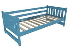 eoshop Dětská postel BARBORA "DP 024" (Barva dřeva: barva modrá, Rozměr: 80 x 200 cm)