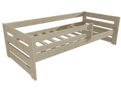 eoshop Dětská postel KLÁRA se zábranou "DP 025" (Barva dřeva: surové dřevo, Rozměr: 70 x 160 cm)