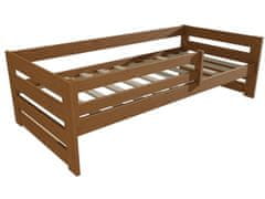 eoshop Dětská postel KLÁRA se zábranou "DP 025" (Barva dřeva: moření dub, Rozměr: 70 x 160 cm)