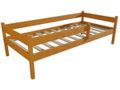 eoshop Dětská postel ELIÁŠ se zábranou "DP 027" (Barva dřeva: moření olše, Rozměr: 80 x 200 cm)