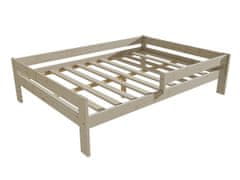eoshop Dětská postel se zábranou VMK006C KIDS (Barva dřeva: surové dřevo, Rozměr: 100 x 200 cm)