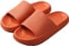 Módní Pěnové Pantofle na robustní platformě, Dámské Pantofle / Pánské Pantofle, Zdravotní pantofle | FLIPSY (Oranžová, 38/39) 