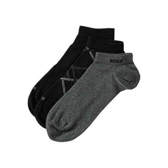 Hugo Boss 3 PACK - pánské ponožky BOSS 50495977-001
