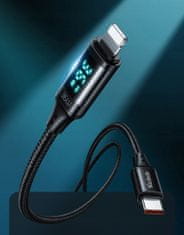 Mcdodo Telefonní kabel McDodo, DIGITAL PRO USB-C, pro iPhone , 36W 1,2 m černý CA-1030