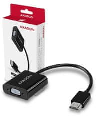 AXAGON Adaptér RVH-VGAN HDMI - VGA microUSB, audio