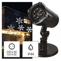 Emos LED dekorativní projektor – vločky DCPC04, venkovní i vnitřní, studená bílá 1550002017