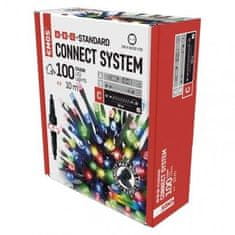 Emos D1AM03 Standard LED spojovací vánoční řetěz, 10 m, venkovní i vnitřní, multicolor 1550014002