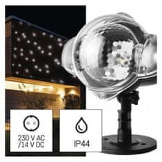 Emos LED dekorativní projektor – padající vločky DCPC03, venkovní i vnitřní, bílá 1550005007