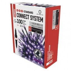 Emos D1AF01 Standard LED spojovací vánoční řetěz, 10 m, venkovní i vnitřní, fialová 1550015003