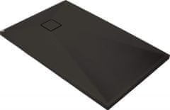 Deante Correo černá - granitová sprchová vanička, obdélníková, 100x90 cm (KQR_N45B)