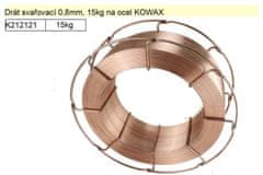 Kowax Drát svařovací 0,8mm, 15kg na ocel, G3Si1, KWX30815