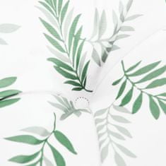 Greatstore Poduška na palety vzor listů 80 x 40 x 12 cm textil