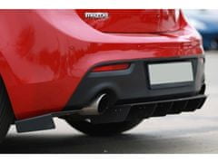 Maxton Design difuzor zadního nárazníku pro Mazda 3 Mk2 MPS, plast ABS bez povrchové úpravy