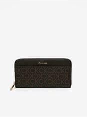 Calvin Klein Hnědá dámská vzorovaná peněženka Calvin Klein UNI