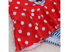 sarcia.eu DISNEY Minnie Mouse Dívčí červené puntíkované plavky 4-5 let 104-110 cm