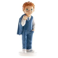 Dekora Figurka na dort společensky oblečení chlapec 16cm - svaté přijímání 