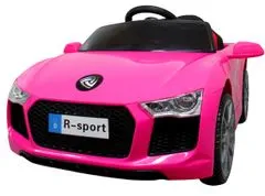 R-Sport Cabrio B4 PINK Vozidlo na baterie, dětská auta na dálkové ovládání, kůže
