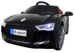 R-Sport Cabrio B4 Black Dětská autíčka na baterie, dálkové ovládání, světla kůže