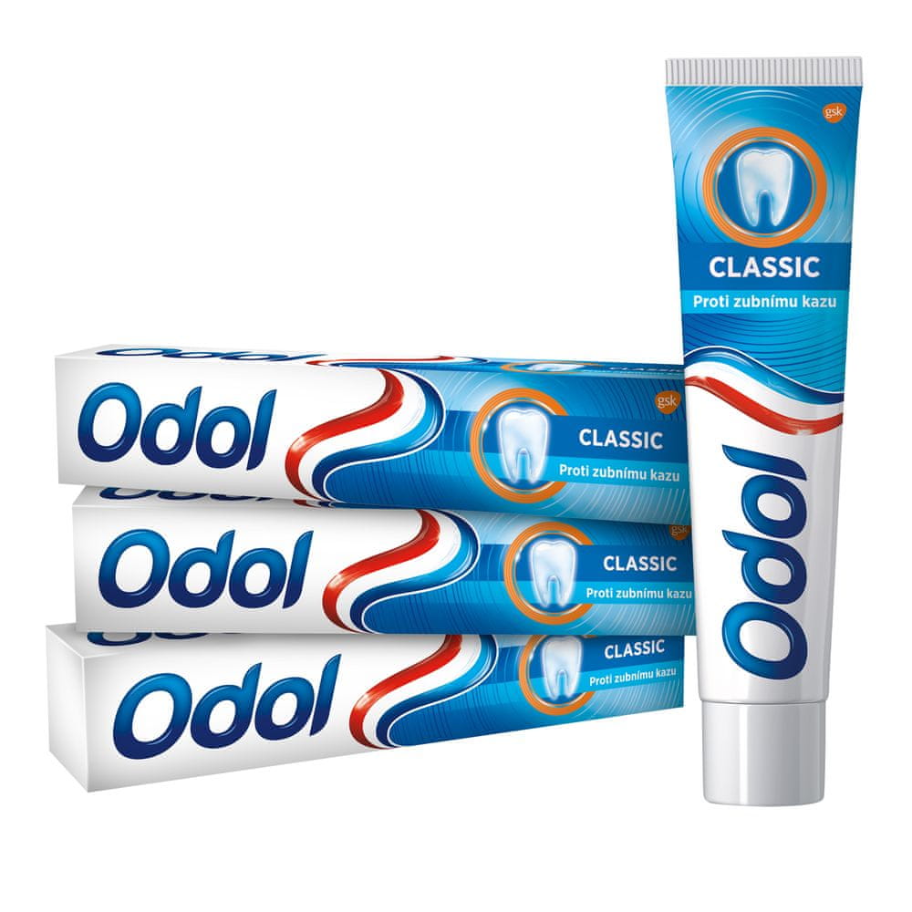 Levně Odol Classic zubní pasta 3 x 75 ml