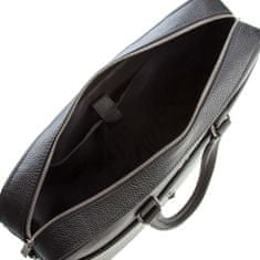 VIF Bags Kožená taška na notebook VIF Bagan Black 15"