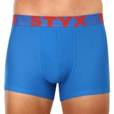 Styx 3PACK pánské boxerky sportovní guma nadrozměr modré (3R96879) - velikost 5XL