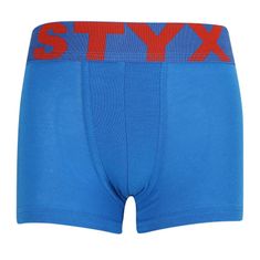 Styx Dětské boxerky sportovní guma modré (GJ1167) - velikost 9-11 let