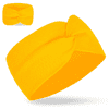 Bavlněná čelenka s mašlí pro děti - žlutá