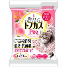 Japan Premium Podestýlka tofu s přírodní broskví, 7 l