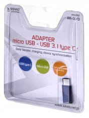 Adaptér micro USB F - USB C M
