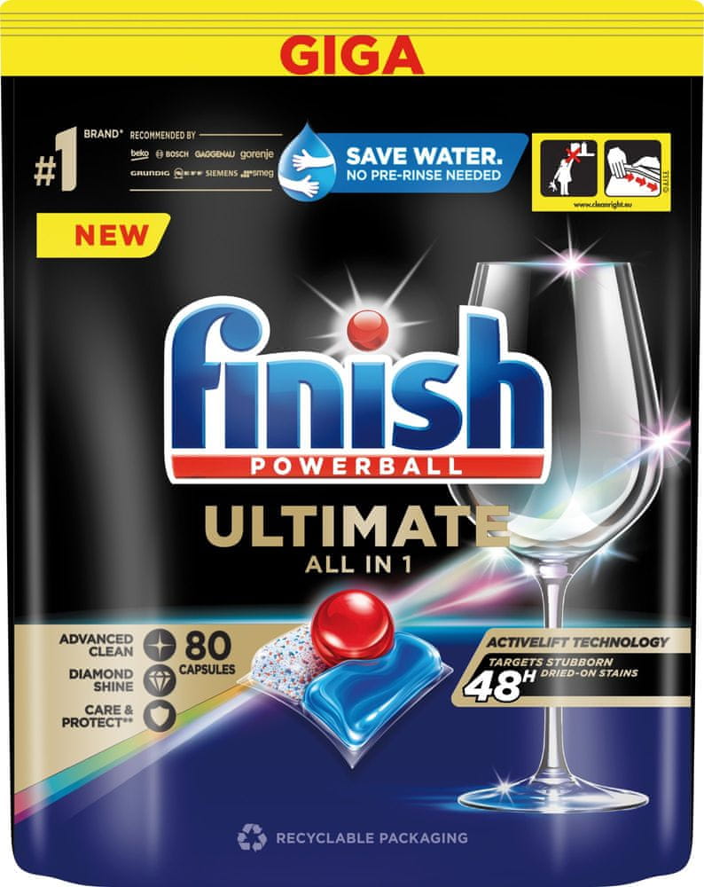 Levně Finish Ultimate All in 1 - kapsle do myčky nádobí 80 ks