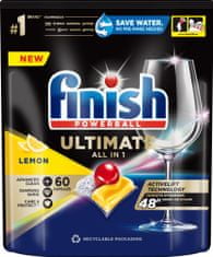 Finish Ultimate All in 1 Lemon Sparkle - kapsle do myčky nádobí 60 ks