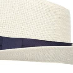 Aleszale Pánský a dámský slaměný klobouk Panama Trilby velikosti 56 - krémová