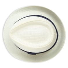Aleszale Pánský a dámský slaměný klobouk Panama Trilby velikosti 58 - krémová