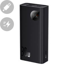 shumee Adaman2 powerbanka s displejem 10000mAh 2xUSB USB-C Overseas Edition černá