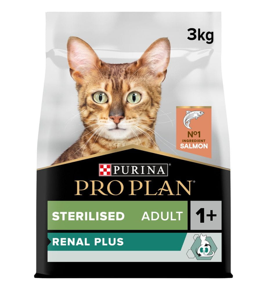 Levně Purina Pro Plan CAT STERILISED RENAL PLUS losos 3 kg