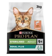Purina Pro Plan CAT STERILISED RENAL PLUS losos 3 kg