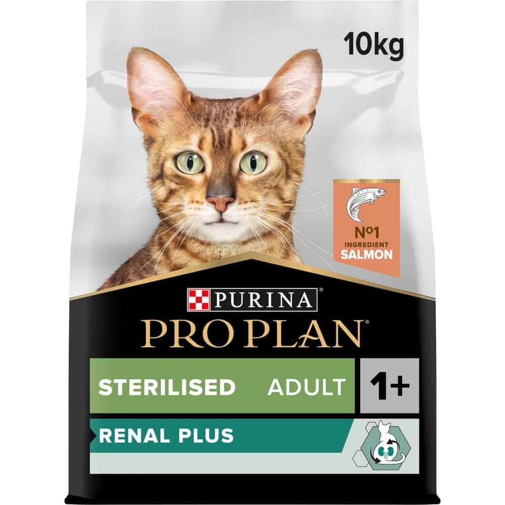 Levně Purina Pro Plan CAT STERILISED RENAL PLUS losos 10 kg